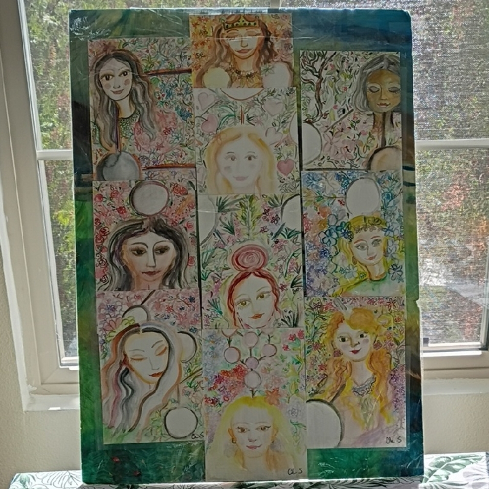 Colorful Portraits Tree Of Life Art